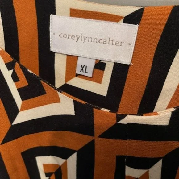 Anthropologie Corey Lynn Calter Meriwether Tunic Dress - Retro geometric print - Picture 6 of 16